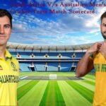 south africa national cricket team vs australian men’s cricket team match scorecard
