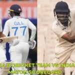 India B Cricket Team vs India A Match Scorecard