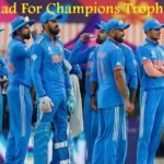 india squad for champions trophy 2025