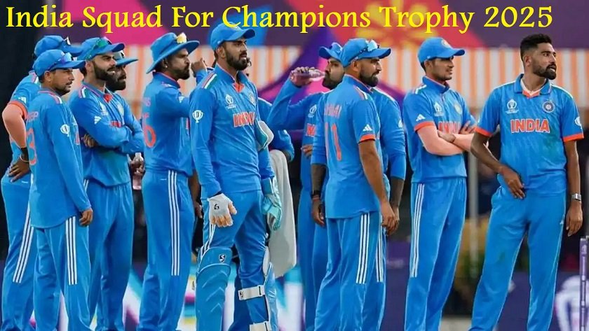 india squad for champions trophy 2025