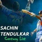 Sachin Tendulkar 100 century list