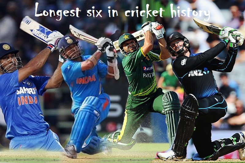 longest six in cricket history