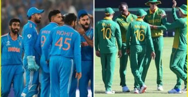 South Africa national cricket team vs India national cricket team timeline