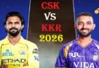 CSK vs KKR 2026